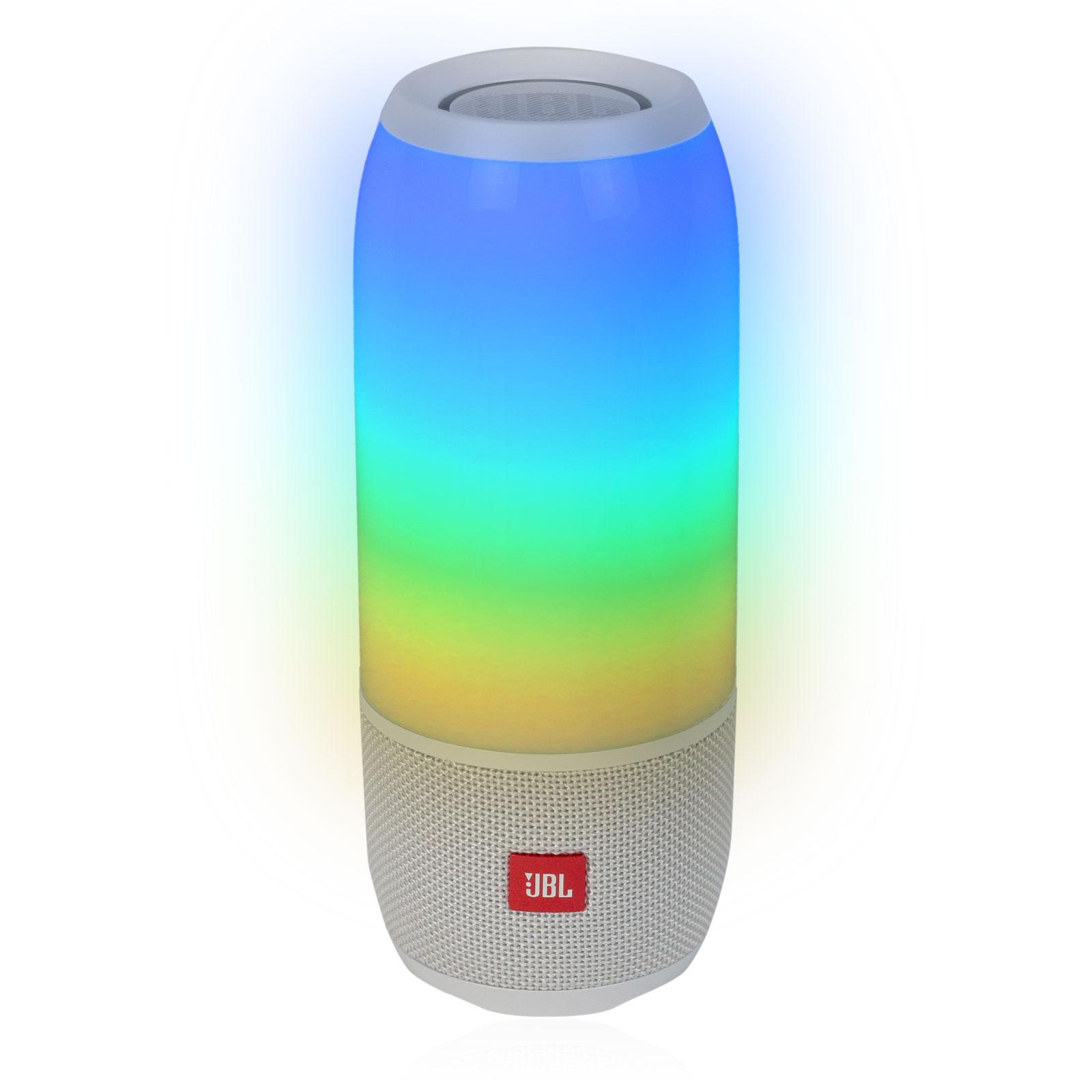 JBL Pulse 3 Bluetooth Lautsprecher 360° Lightshow Wasserfest IPX7 JBL Pulse 3 Bluetooth Lautsprecher 360° Lightshow Wasserfest IPX7 Freisprechfunktion Weiss SatKing