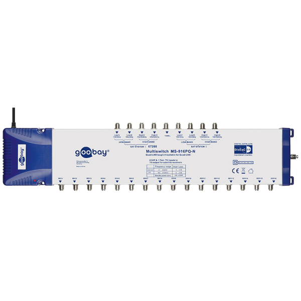 9/16 Multischalter MS-916PQ QUAD-LNB tauglich 9/16 Multischalter MS-916PQ QUAD-LNB tauglich