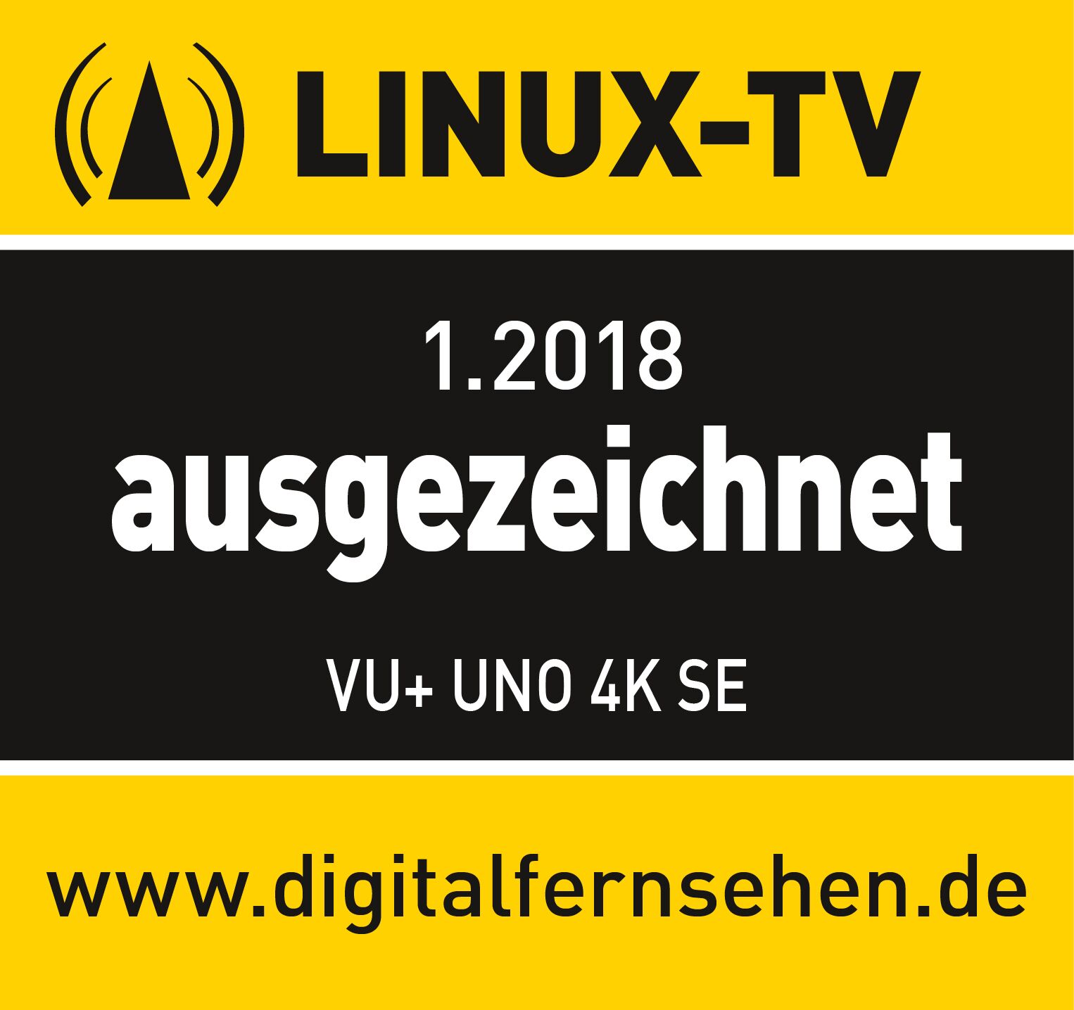 Vu+ Uno 4K SE - LinuxTV Testsiegel