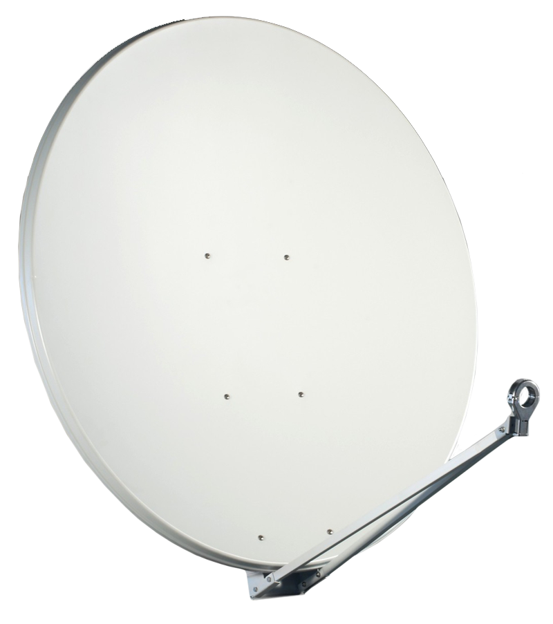 Gibertini Sat Antenne 125 Cm Alu Satellitenschussel Schussel Spiegel Lichtgrau