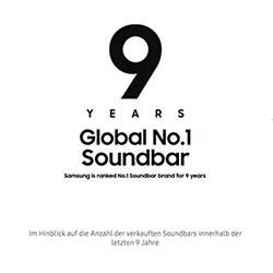 Im Hinblick auf die Anzahl der verkauften Soundbars innerhalb der letzten 9 Jahre
