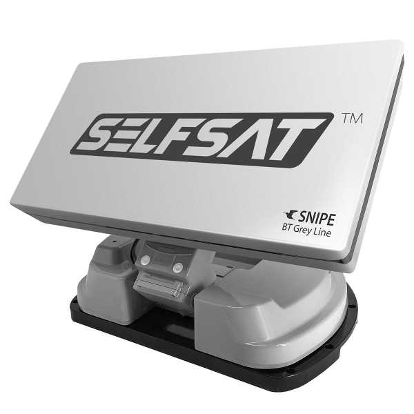 Selfsat Snipe BT Grey Line Single automatische Sat Camping Antenne