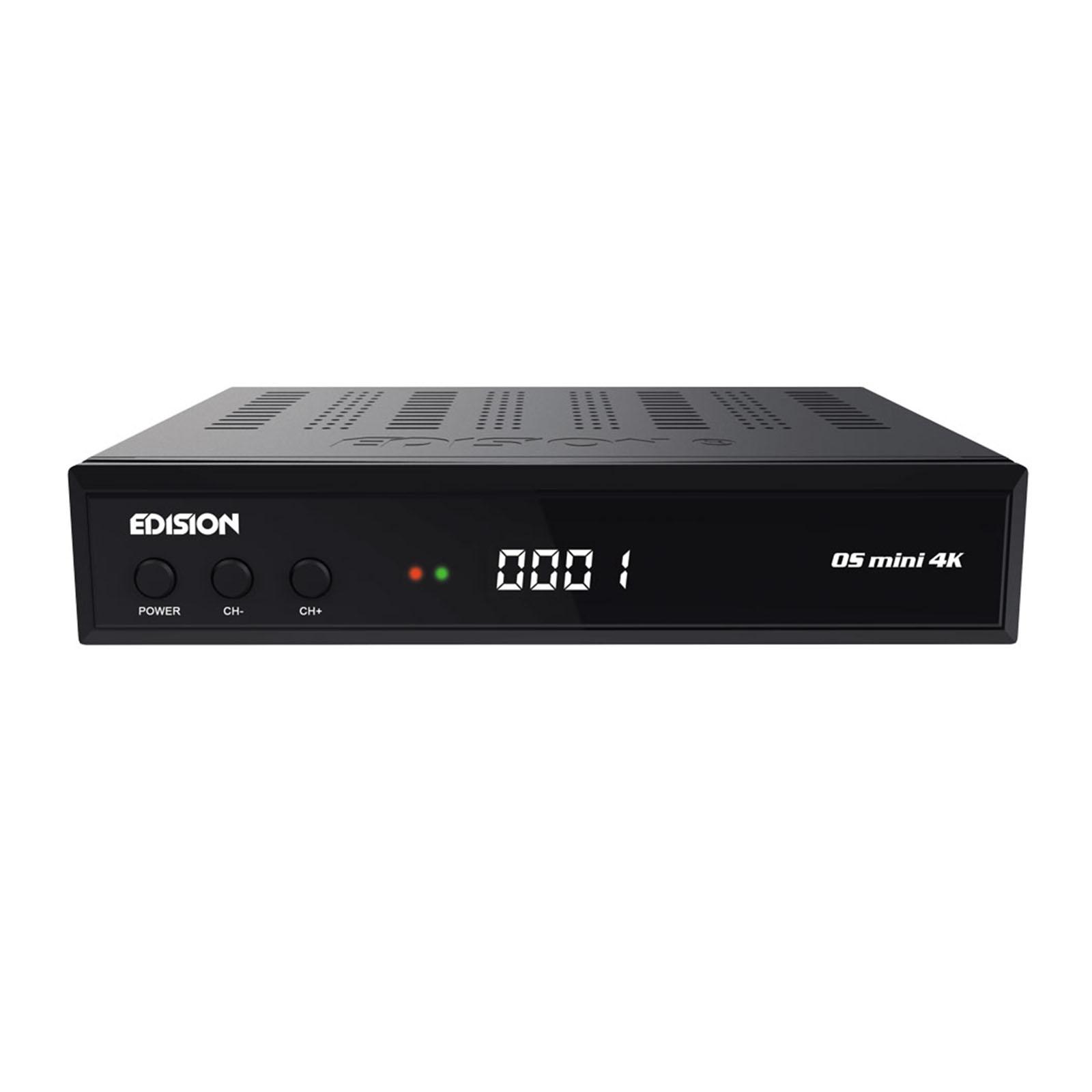 Edision OS Mini 4K UHD 1xDVB-S2X E2 Linux HbbTV HEVC LAN USB UHD Sat Receiver
